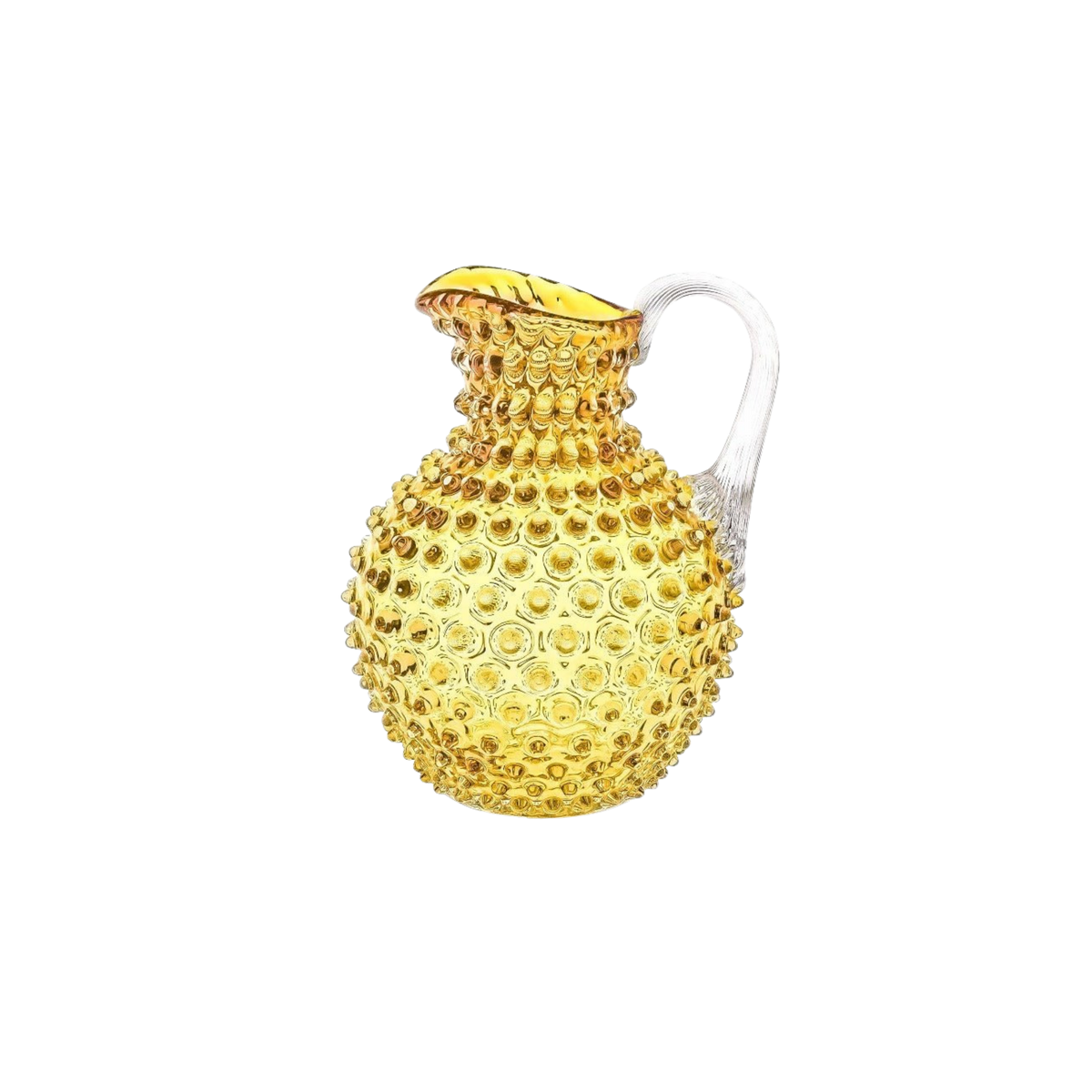 Underlay Amber Hobnail Jug