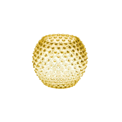 Underlay Amber Hobnail Round Vase