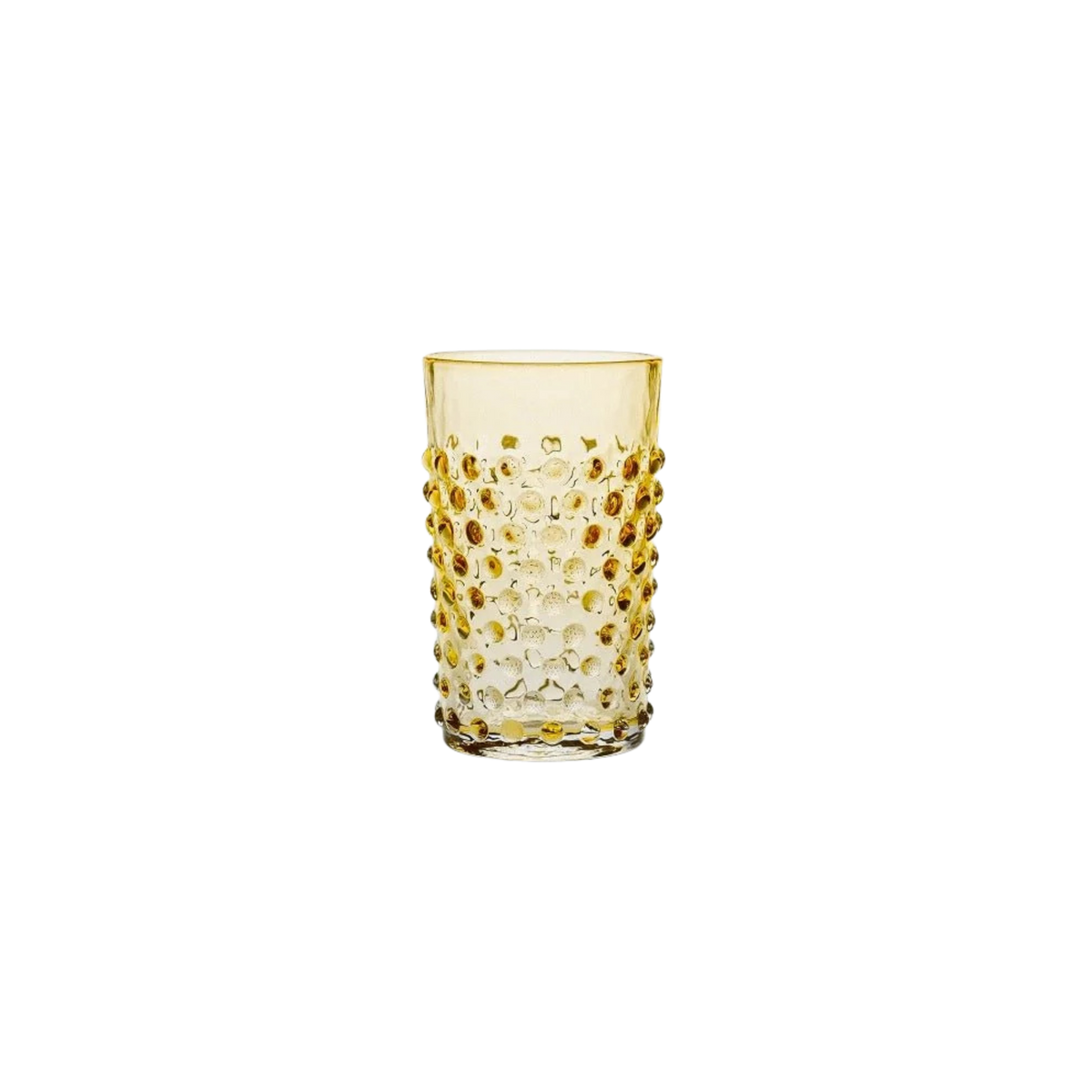 Underlay Amber Hobnail Tumblers - Set of 4