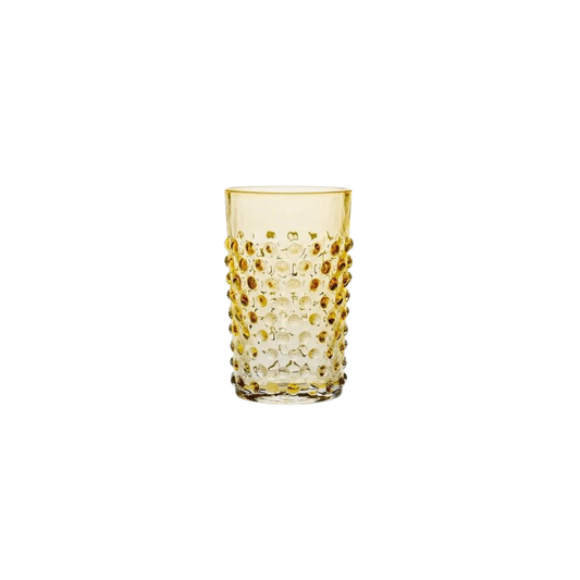 Underlay Amber Hobnail Tumblers - Set of 4