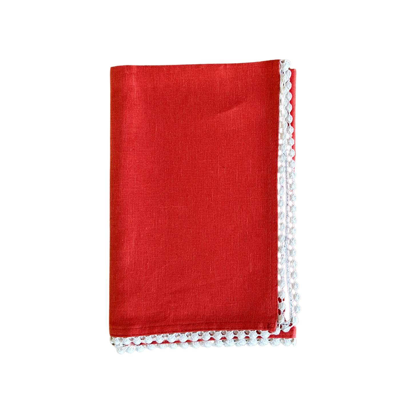 Linen Napkin in Poppy - Set of 4