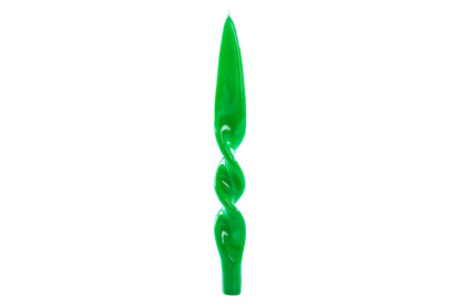 Lacquer Candle in Green - Set of 2