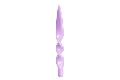 Lacquer Candle in Lilac - Set of 2