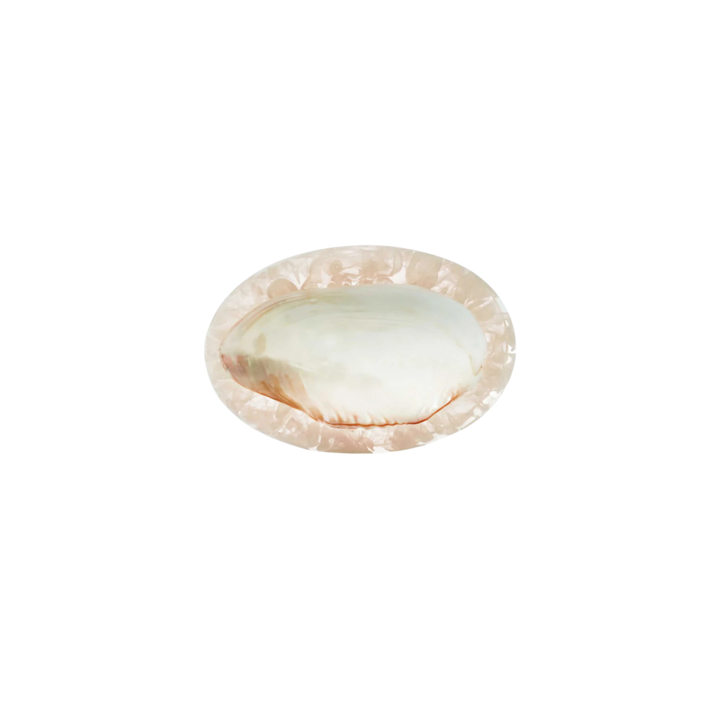 Large Caviar Dish in Pearl White