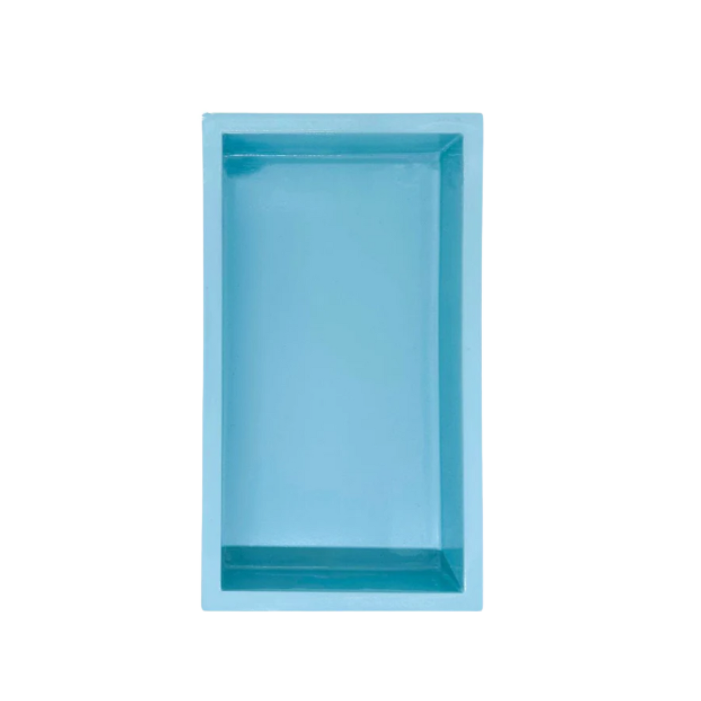 Light Blue Bamboo Guest Towel Holder