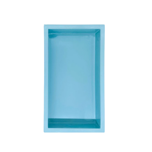 Light Blue Bamboo Guest Towel Holder