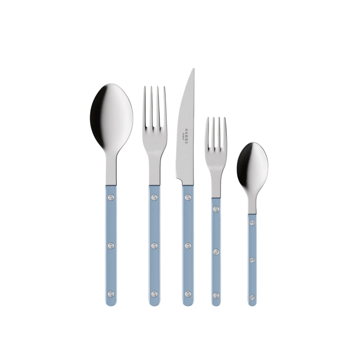 Bistrot Pearly 5-Piece Cutlery Set - Light Blue