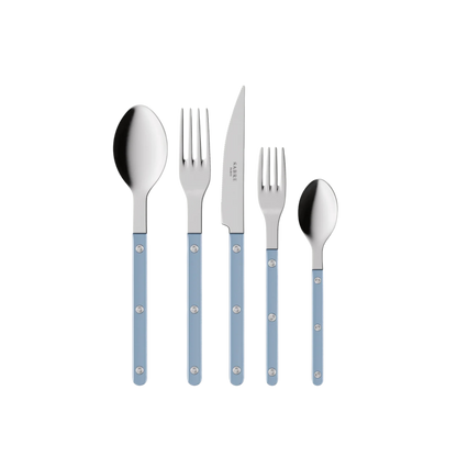 Bistrot Pearly 5-Piece Cutlery Set - Light Blue
