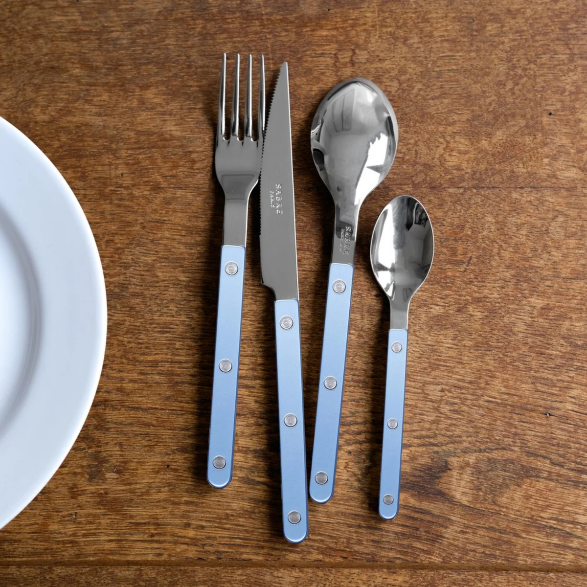 Bistrot Pearly 5-Piece Cutlery Set - Light Blue