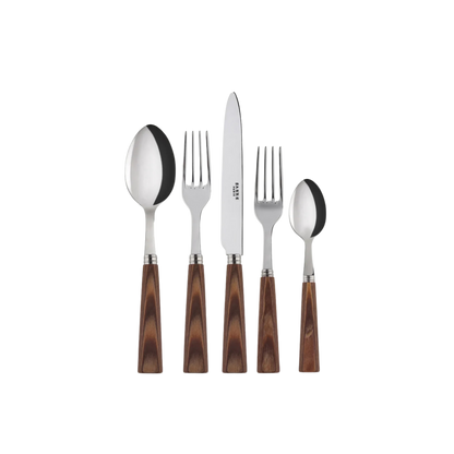 Nature 5-Piece Cutlery Set - Light Press Wood