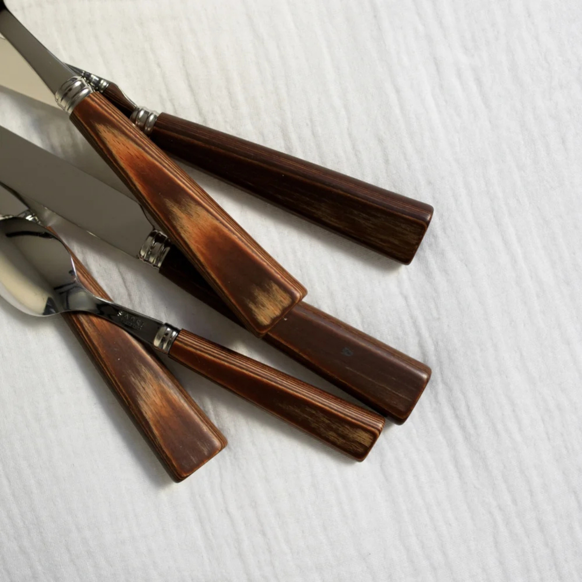 Nature 5-Piece Cutlery Set - Light Press Wood
