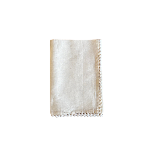 Linen Napkin in Eggshell - Set of 4