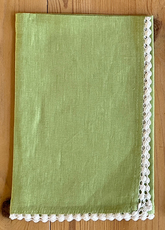 Linen Napkin in Lime - Set of 4