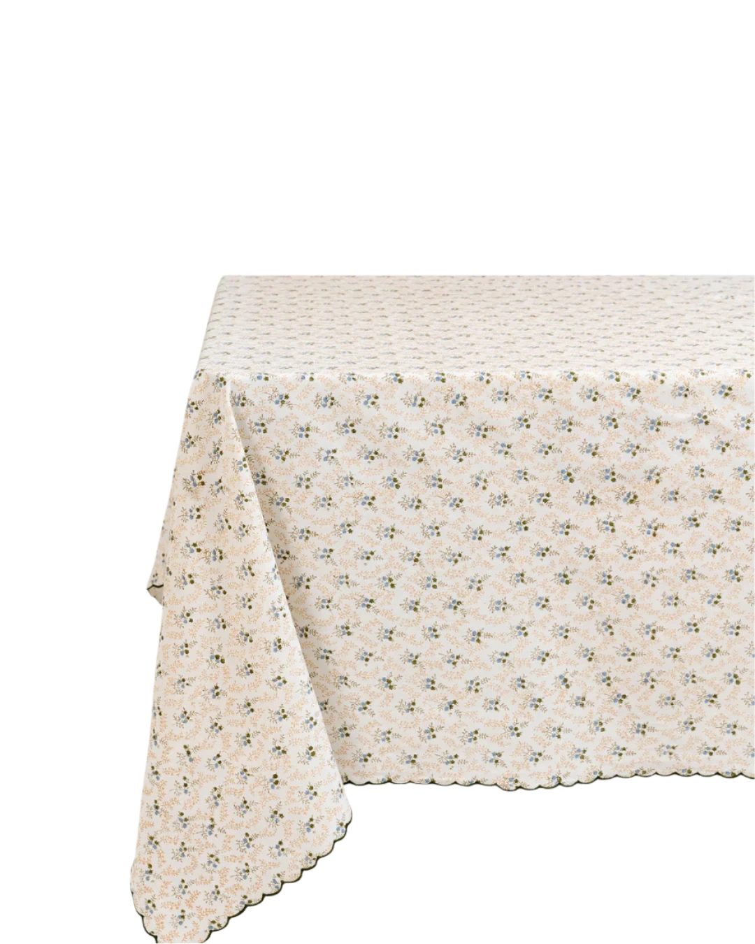 Little Flower Rectangular Tablecloth in Green