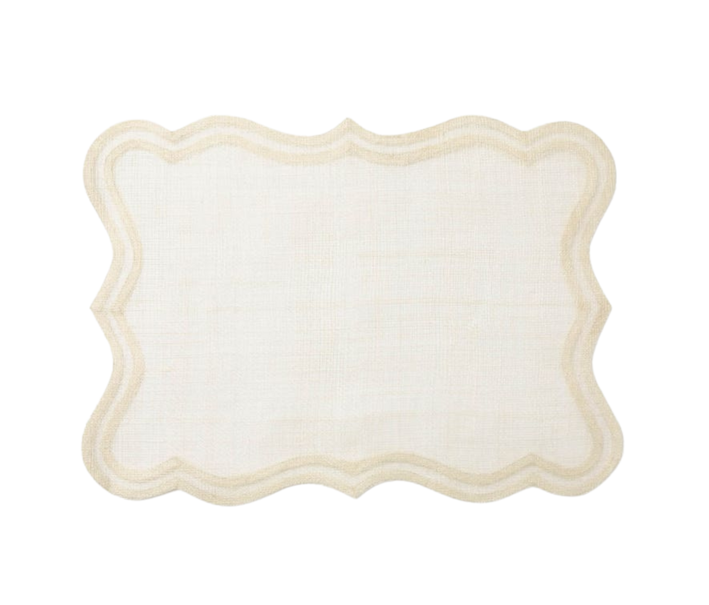 Lorisa Natural Placemat Set of 4 made from abaca fibers with reinforced edges for durability and sophistication, perfect for elegant table settings. Easy to clean and beautifully crafted.