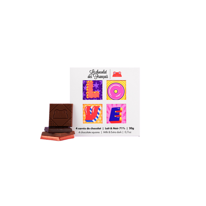 Love 4 Squares Chocolate Giftset