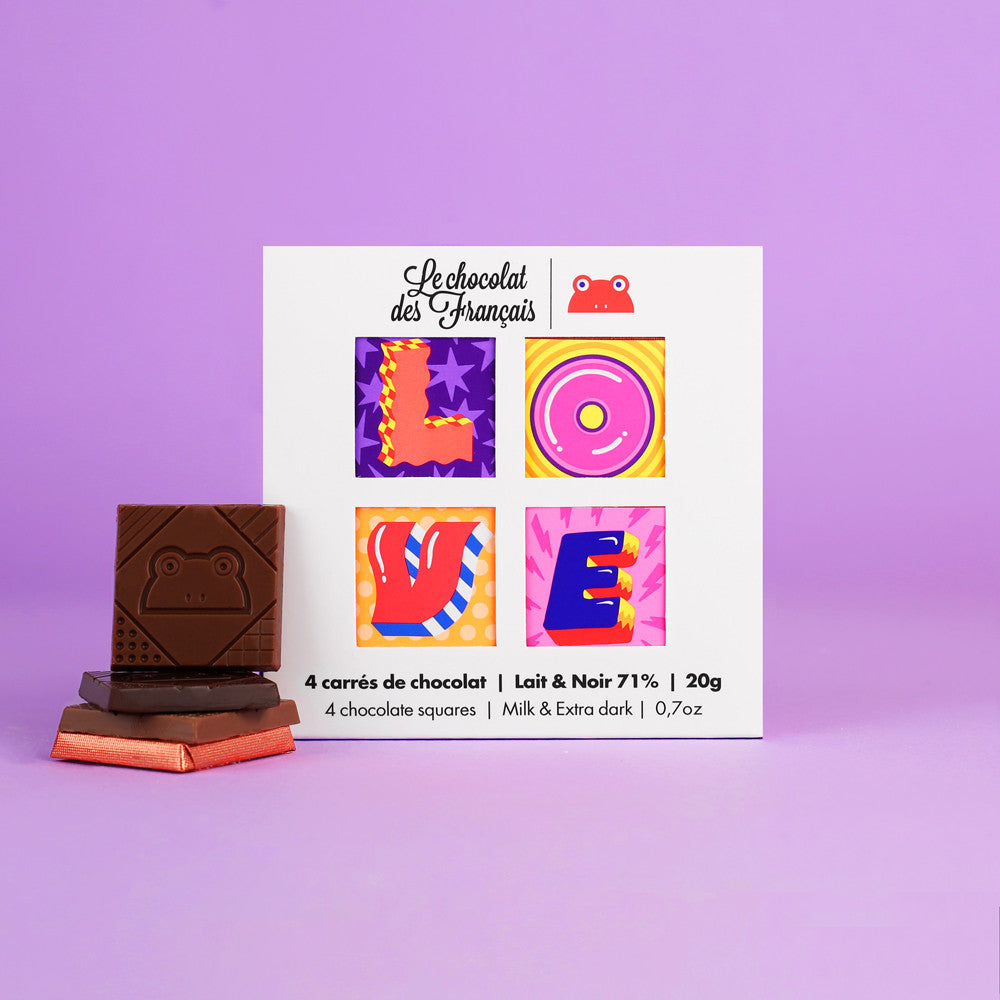 Love 4 Squares Chocolate Giftset