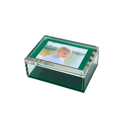 Lucite Photo Box in Green