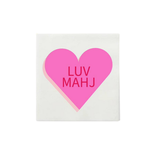 “Luv Mahj" Paper Cocktail Napkins - Pack of 25
