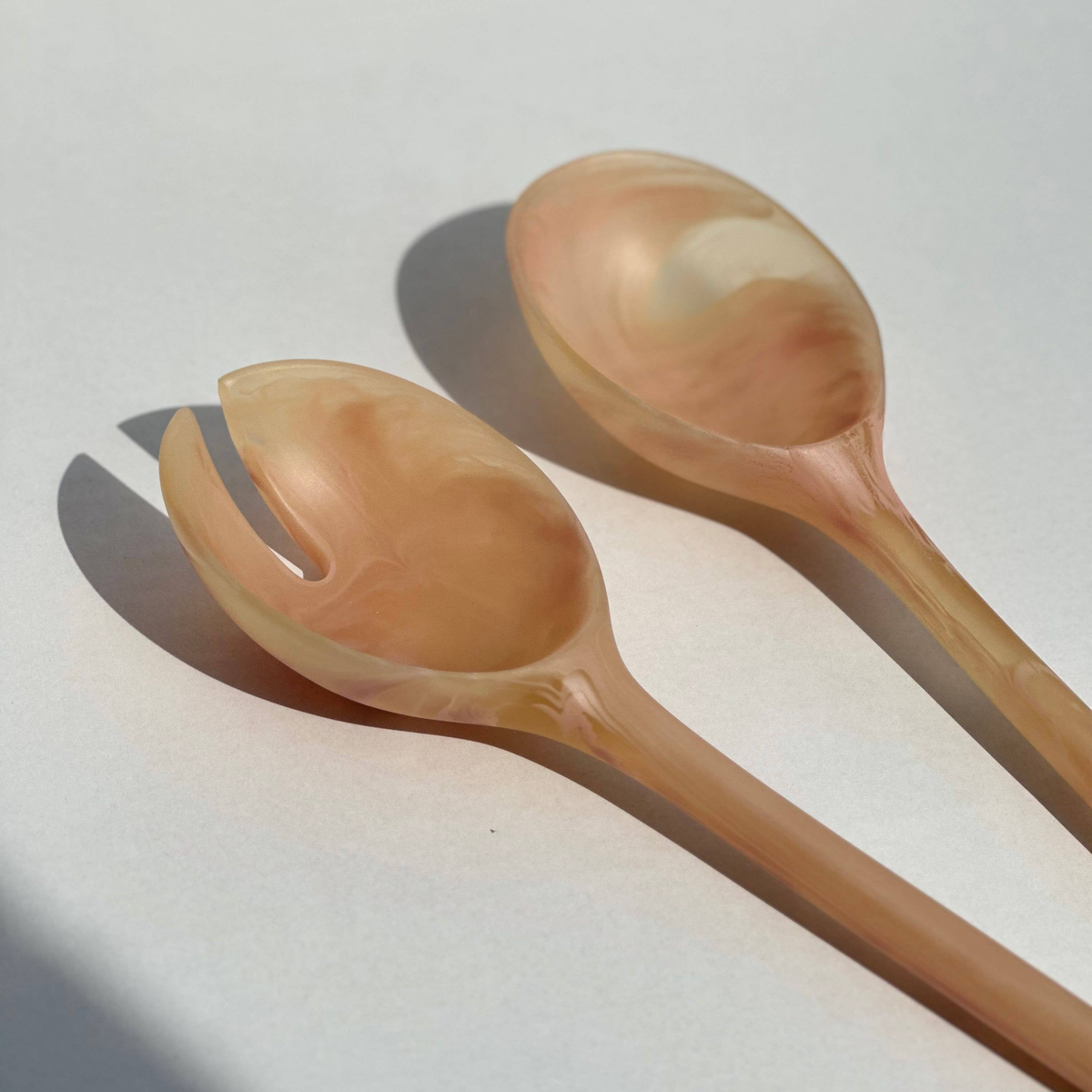 Salad Servers Set - Coral