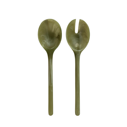 Salad Servers Set - Olive