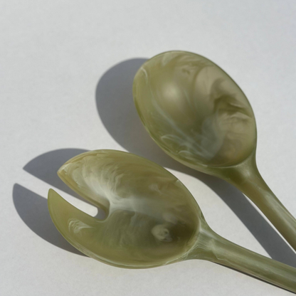 Salad Servers Set - Olive