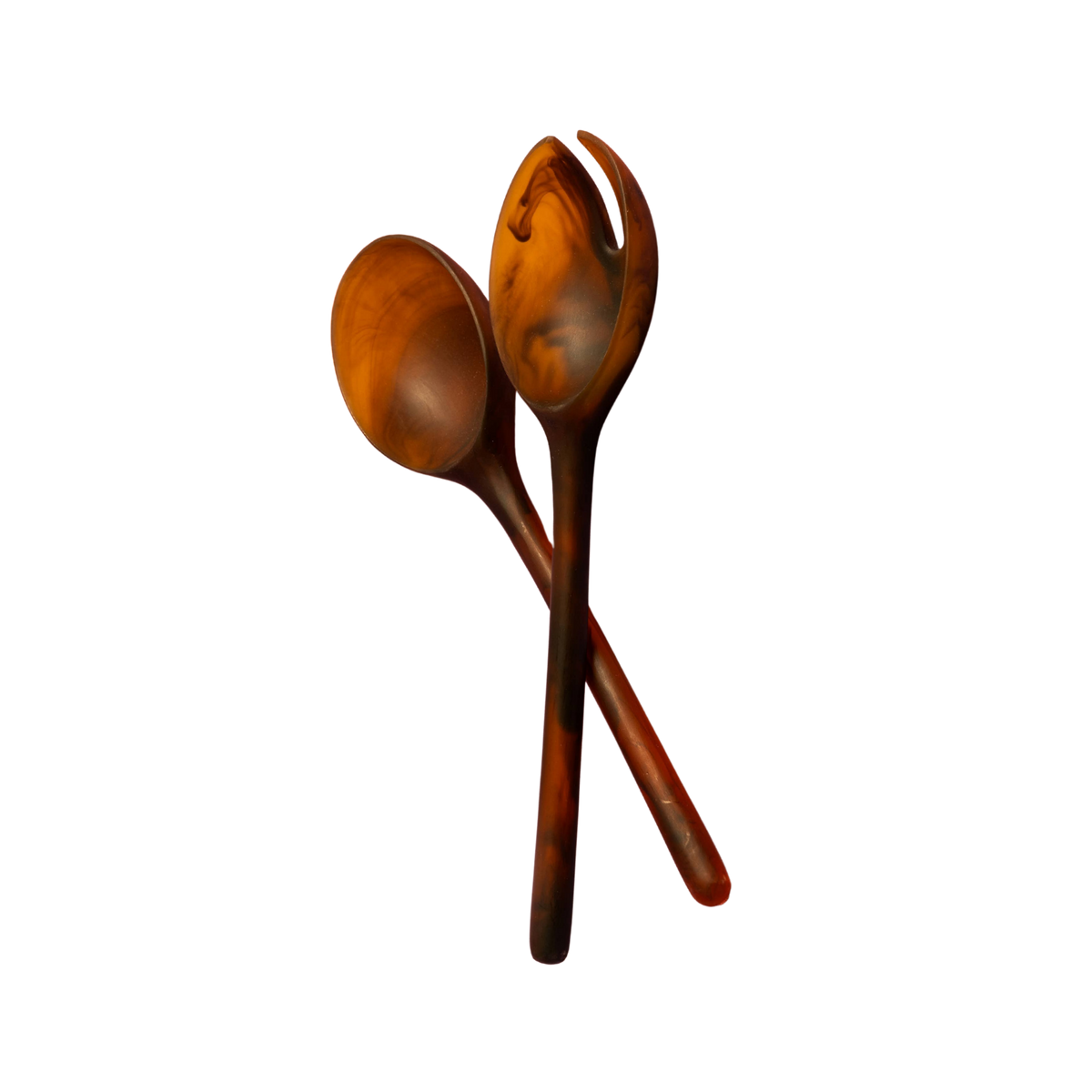 Salad Servers Set - Amber
