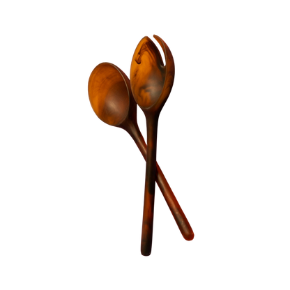 Salad Servers Set - Amber