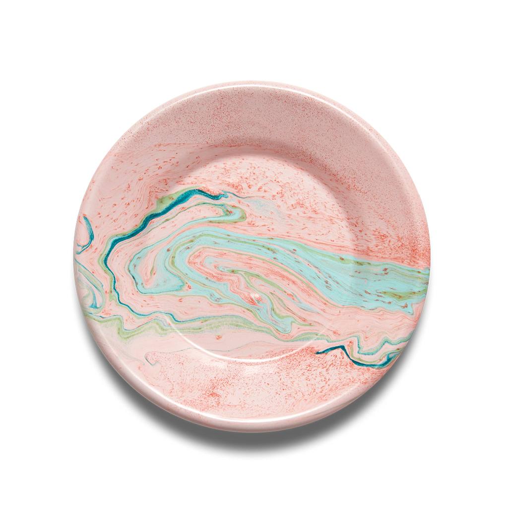 New Marble Small Flat Plate Blush