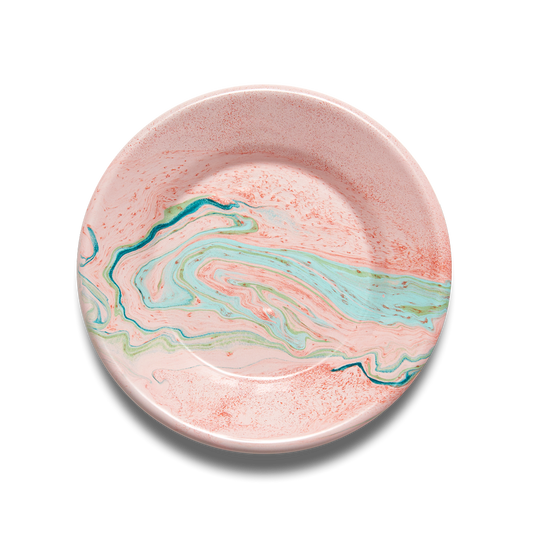 New Marble Small Flat Plate Blush