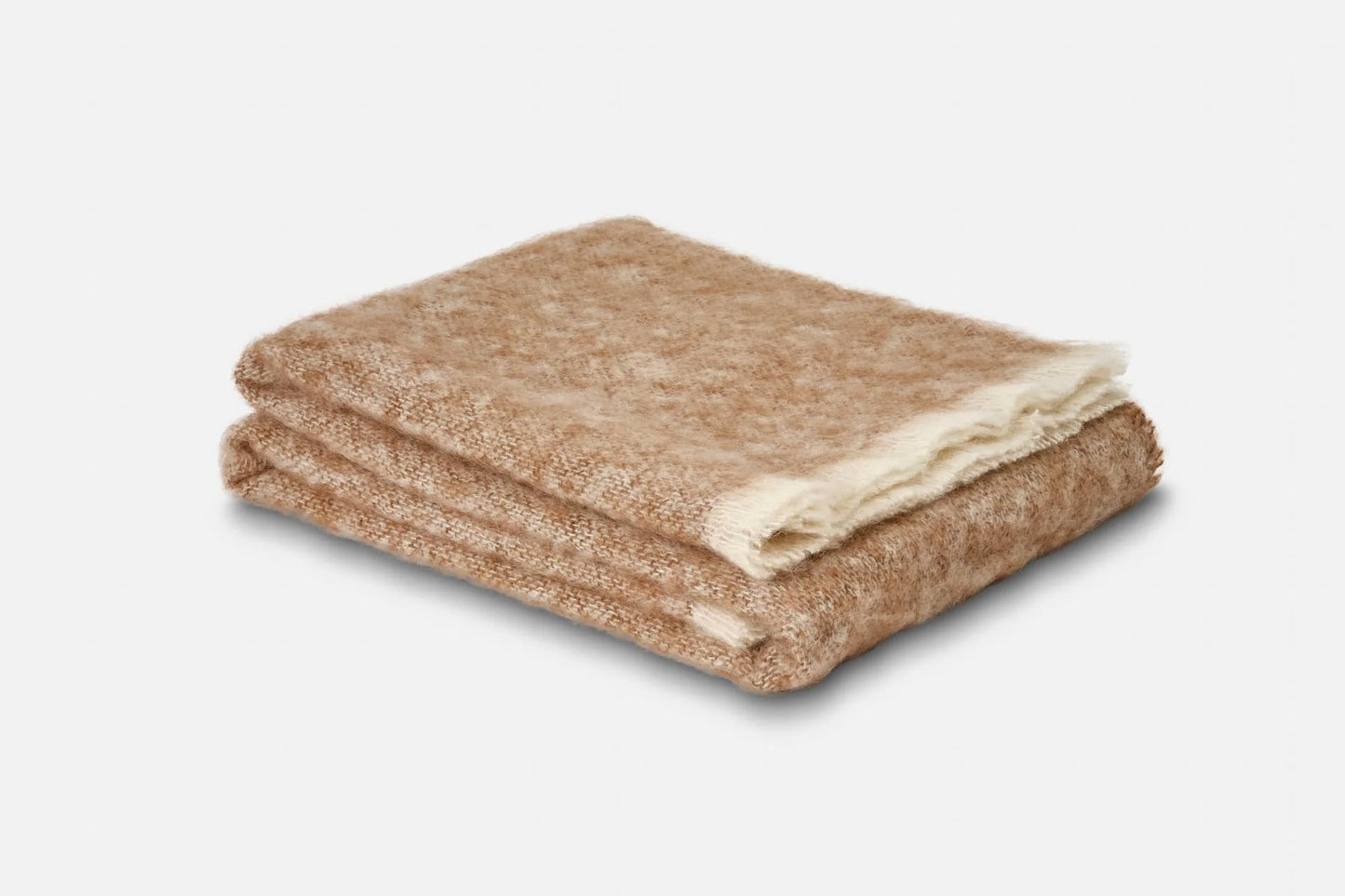 Mooneen Mohair Throw Blanket - Cocoa