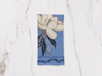 Magnolia Napkin- Lapis Set of 4