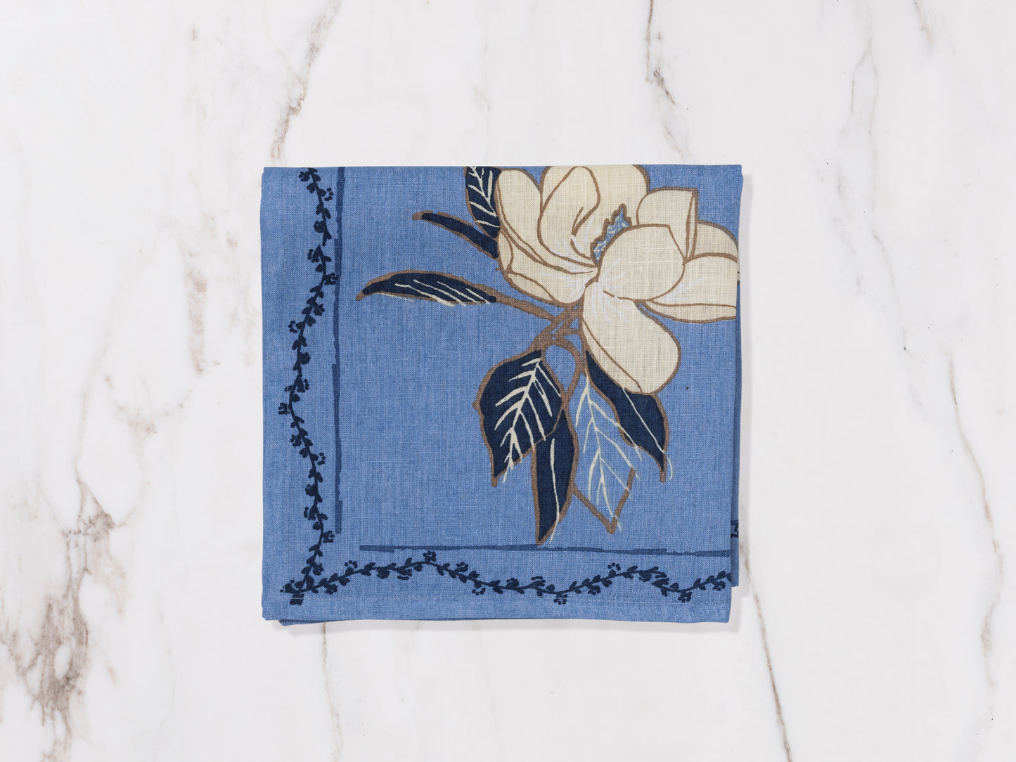 Magnolia Napkin- Lapis Set of 4