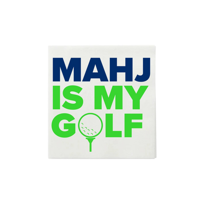 "Mahj is My Golf" Mahjong Cocktail Napkins