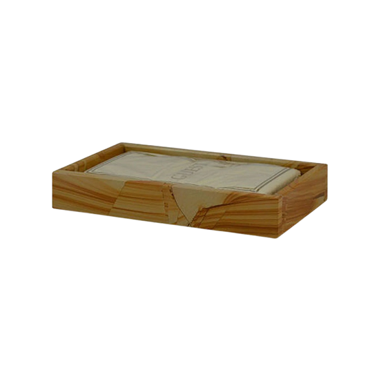 Mytus Collection Teak Stone Polished Finish Guest Towel Tray