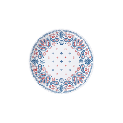 American Holiday Melamine "Paper" Plate Set of 4