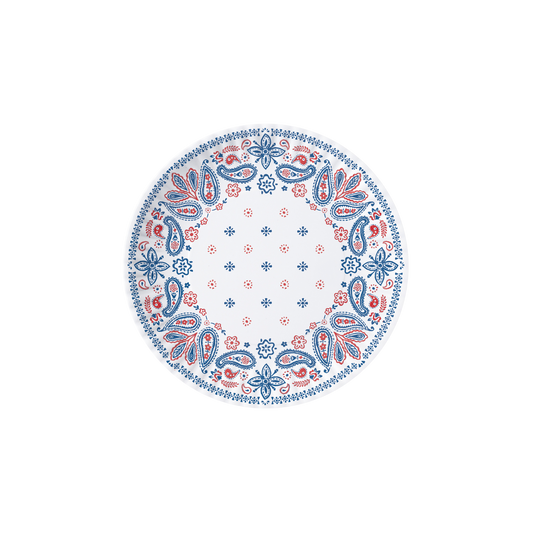 American Holiday Melamine "Paper" Plate Set of 4