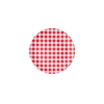 Melamine Red Gingham Platter