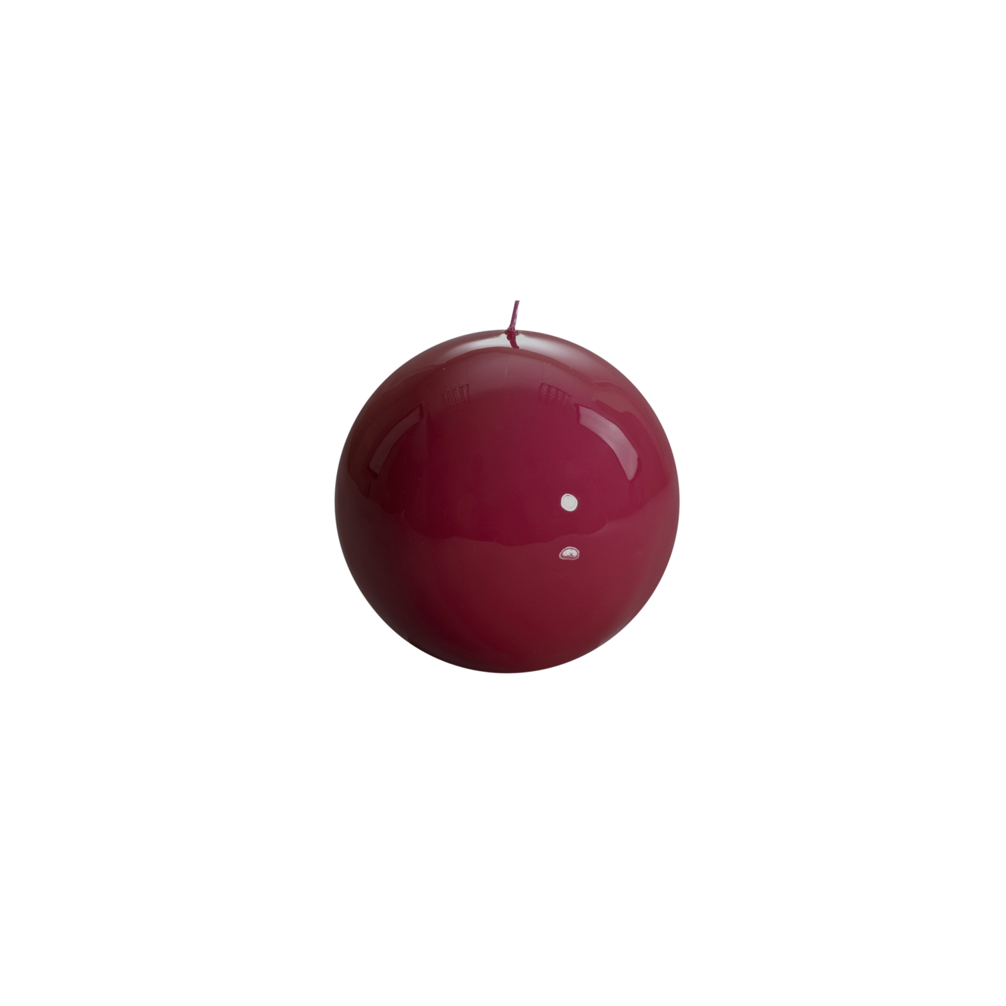 Meloria Ball Candle in Bordeaux - Medium