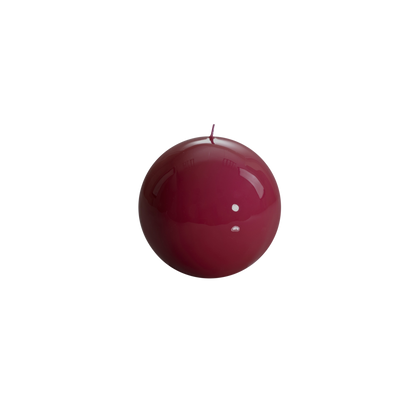 Meloria Ball Candle in Bordeaux - Medium