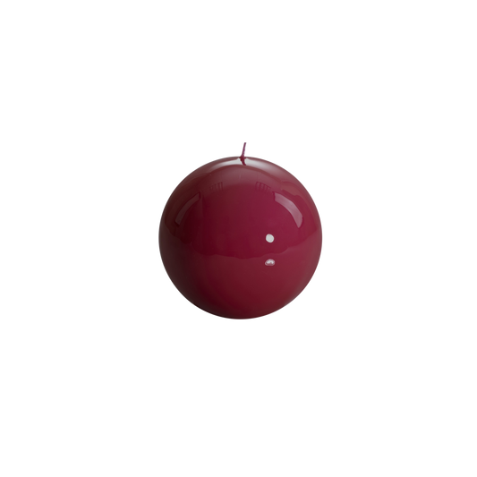 Meloria Ball Candle in Bordeaux - Medium