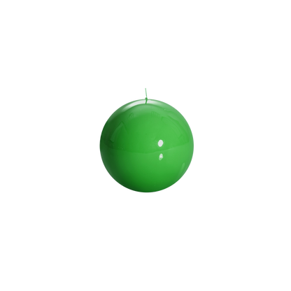 Meloria Ball Candle in Green - Medium