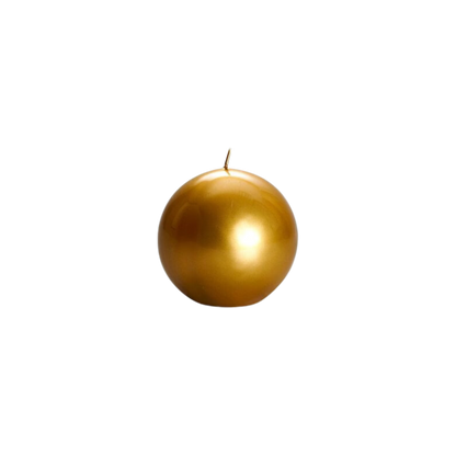 Meloria Ball Candle in Gold - Medium