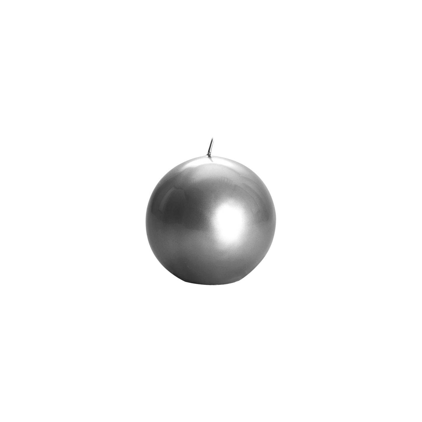 Meloria Ball Candle in Silver - Medium