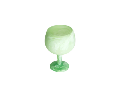 Stemware in Mint Swirl - Set of 2