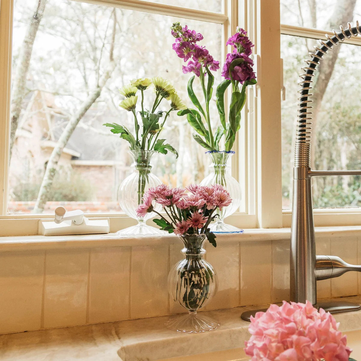 Miss Annie Bud Vase in Clear