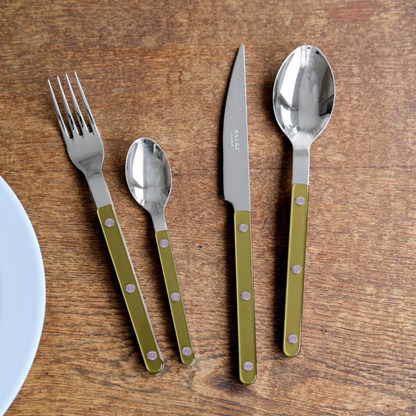 Bistrot Pearly 5-Piece Cutlery Set - Moss