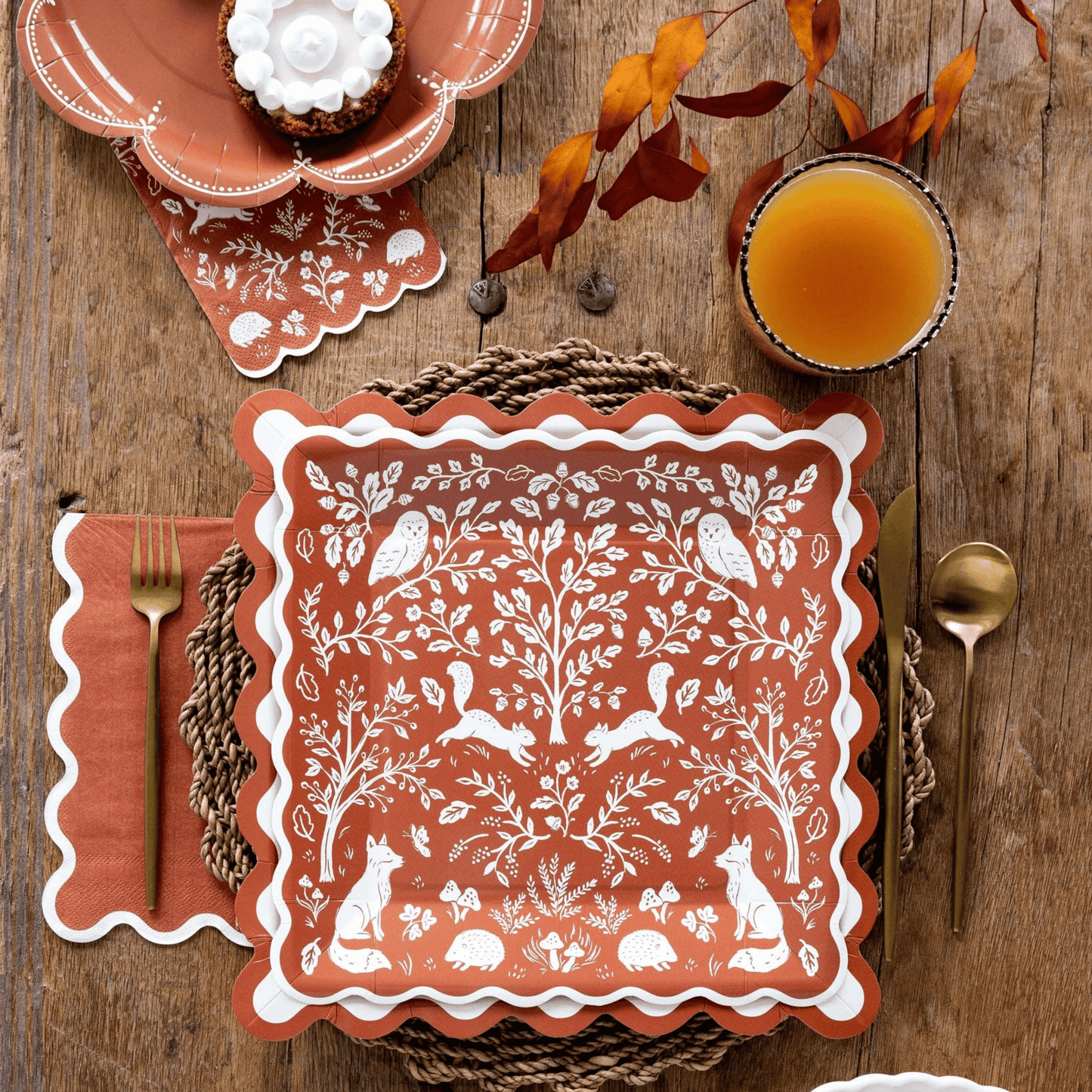 Acorn Grove Dinner Paper Napkins - Pack of 24