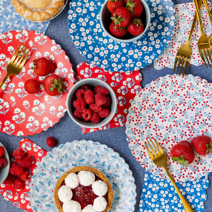 Assorted Floral Paper Cocktail Paper Napkins - Pack of 24