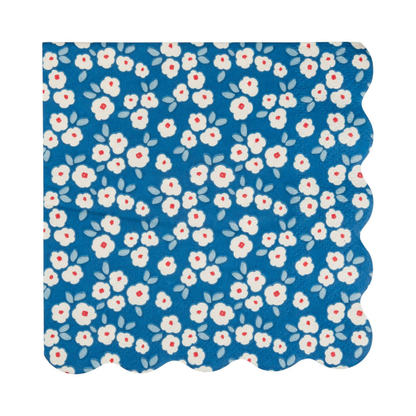 Assorted Floral Paper Cocktail Paper Napkins - Pack of 24